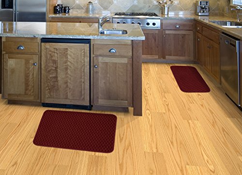 Garland Rug Town Square Area Rug, 2-Piece Set 18 x30  & 24 x40 , Chili Pepper Red