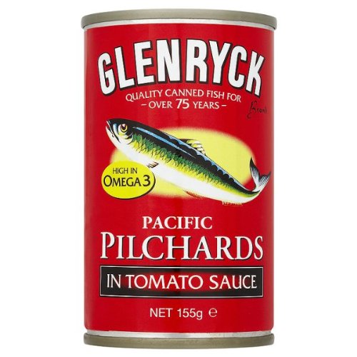 Glenryck Pacific Pilchards in Tomato Sauce 12 x 155g