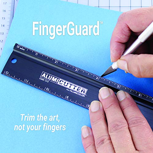 Alumicolor Aluminum Steel Edge For Office, School, Engineering And Framing, Black #TOP5