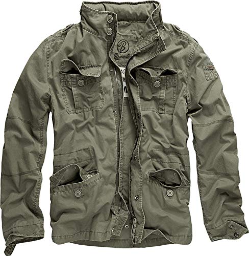 Brandit Britannia Chaqueta, Grün (Oliv 1), X-Large para Hombre