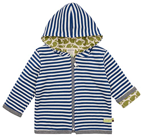 Wendejacke Ringel veste réversible rayée ultramarine bébé