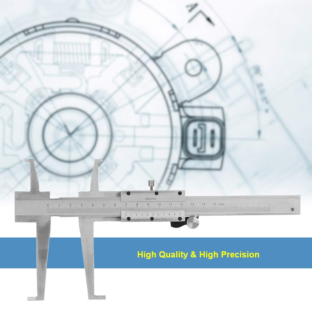 Vernier Caliper, herramienta de medición de micrómetro de calibre de acero al carbono para mediciones de precisión exterior/interior/profundidad/escalón, Estuche de almacenamiento incluido