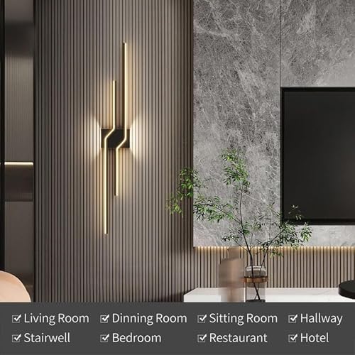 Aplique de pared regulable negro con mando y luz arriba abajo 7