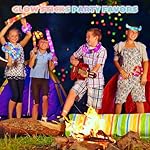36 Pack Glow Sticks Party Favors Light Up Pop Tubes Sensory Toys LED Glow Sticks Camping Necklaces Bracelets Birthday Goodie Bag Stuffers Classroom Prizes Gifts Halloween Easter - Image 3