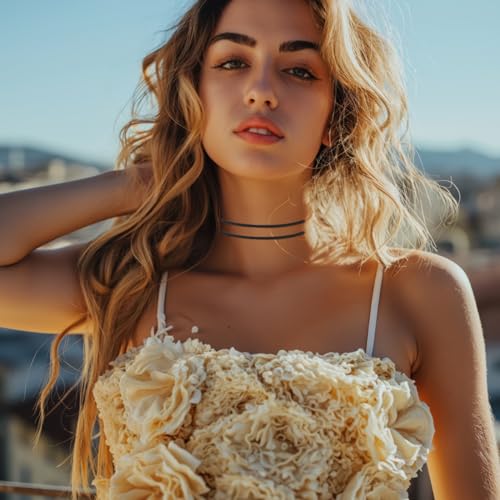 Telooco 3 Stück Samt Choker Kette Damen Schwarz Halskette Gothic Samtkragen Halsband Verstellbarer Trachtenkette Damen Halloween Enganliegend Kropfband Halskette Damen-und Mädchenschmuck