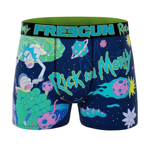 FREEGUN Rick and Morty Men's Boxer Shorts, Hole, S