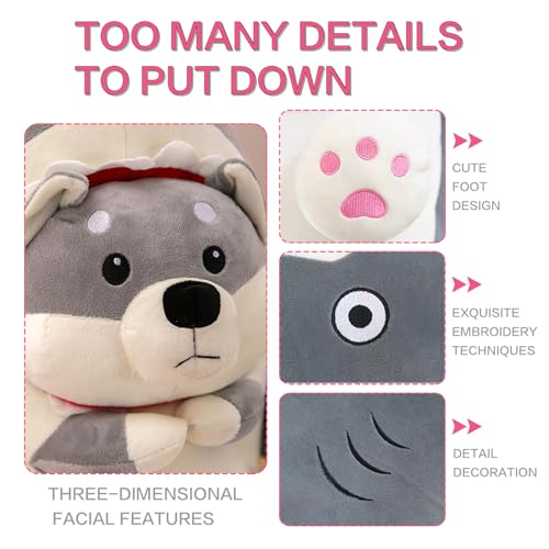 Soft Shark Corgi Dog Plush Toy Cute Shiba Inu Shark Plushie Hugging Doll Plush Pillow Sharkdog Stuffed Animal for Girls and Boys 177inch45cm  Cucciolini Doodles Soft shark corgi dog plush toy cute shiba inu shark plushie hugging doll plush pillow sharkdog stuffed animal for girls and boys 17 7inch45cm   cucciolini doodles