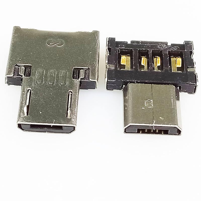 100pcs/lot USB to Micro USB Male Plug OTG Adapter OTG Plug Jack Converter for Android Smartphone Tablet PC