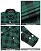 J.VER Mens Flannel Button Down Shirts Regular Fit Long Sleeve Casual Business Checkered Buffalo Plaid Work Shirt with Pockets Green Black Medium