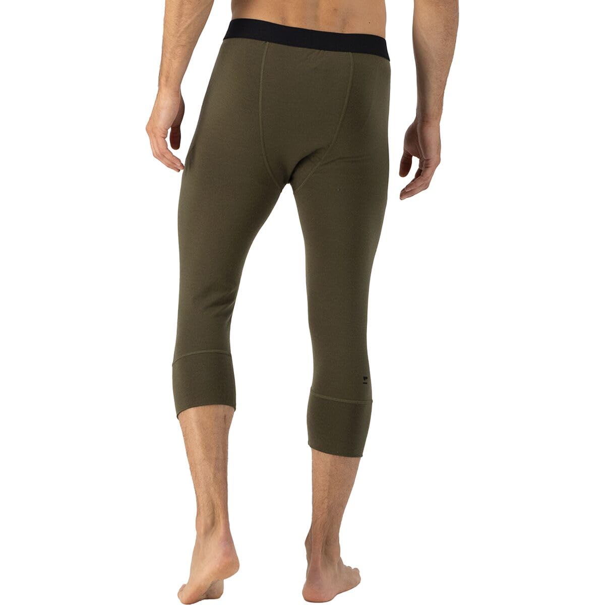 Cascade Merino Base Layer 3/4 Legging (US, Alpha, Large, Regular, Regular, Dark Olive)