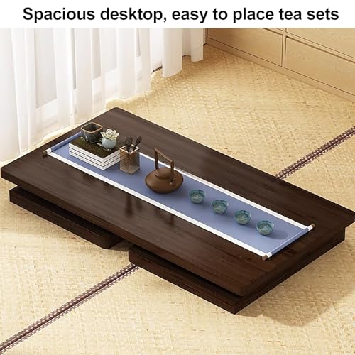 Table de chevet compacte pliable 60x40x28cm table de sol design japonais
