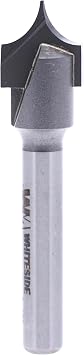 Whiteside Router Bits 1572 Point Cutting Round Over Bit with 1/4-Inch Radius, 1/2-Inch Cutting Diameter and 1/2-Inch Cutting Length
