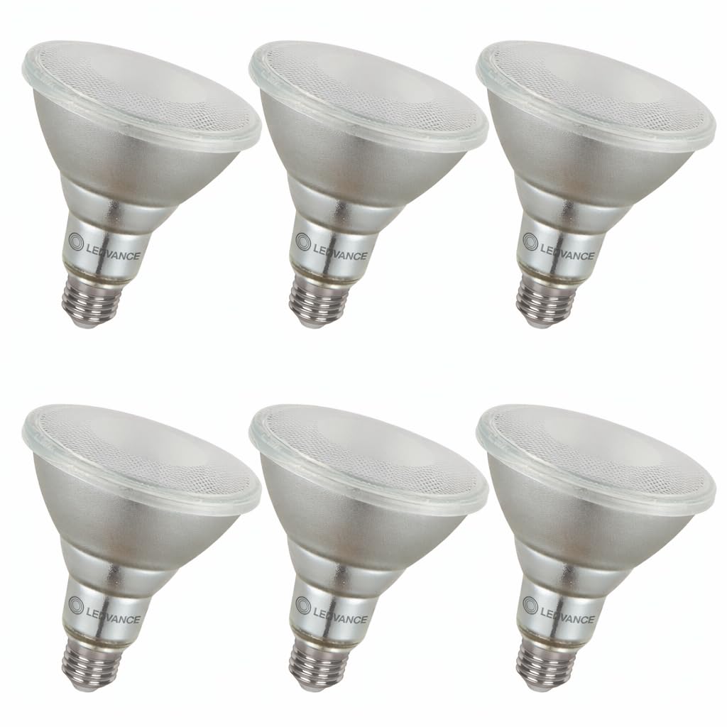 LEDVANCE 6x LED PAR38 Lampe, 13.5W, 2700K Warmweiß, 1035lm, E27 Sockel, IP65, Nicht Dimmbar 6er SPARPACK