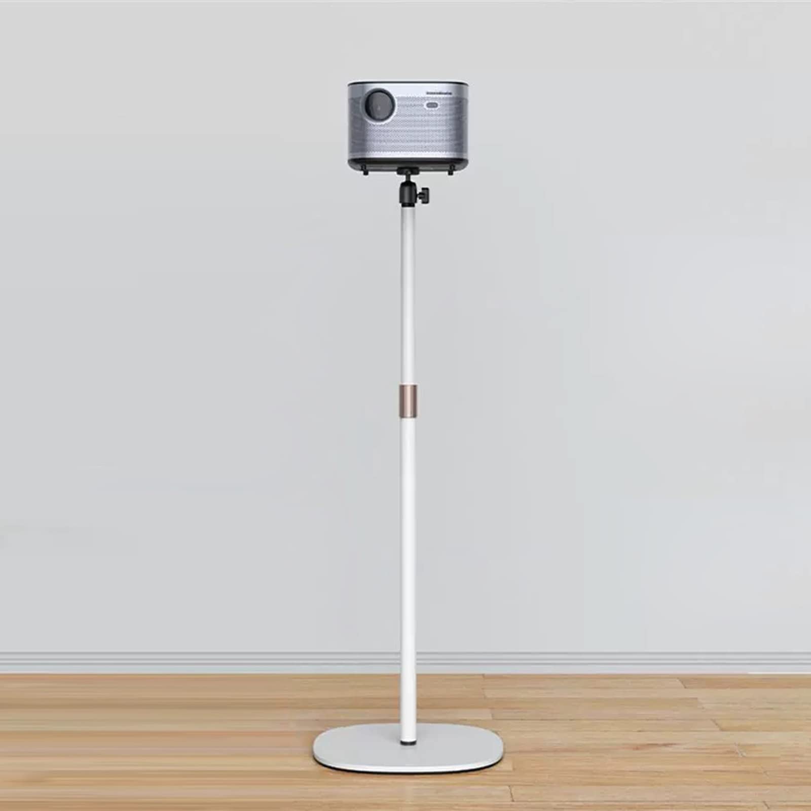AYCDL Projector Mount Projector Mount Bracket Floor Projector Stand Metal Holder Multi-Angle Adjustable 360° Rotating Projector Bracket Projector Stand Tripod,White