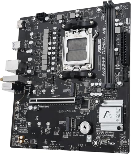 ASUS A620M F GAMING Scheda madre AMD mATX DDR5 WiFi 2x .2 PCIe 4.0 Nero - vue 6