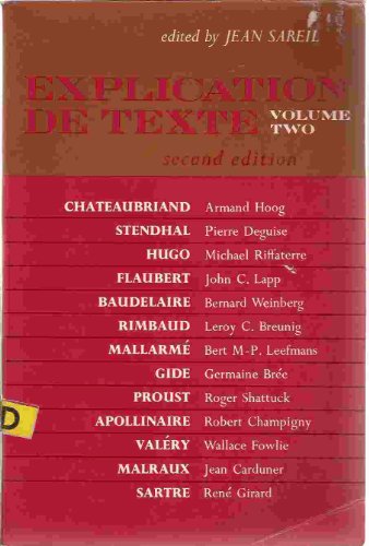 Explication de texte (French Edition) 013295964X Book Cover