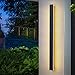 Produktbild HMAKGG LED Wandlampe Aussen Anthrazit, Edelstahl Außenleuchte IP65 Wasserdicht Wandleuchte Aussen Modern Superhell Für Gärten, Terrassen, Außenwände, Warmweiss 3000K,30w/100cm