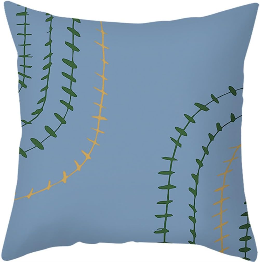 HBJWOV Ins Pillow Cover Line Abstract ometric Print Cushion Home Sofa