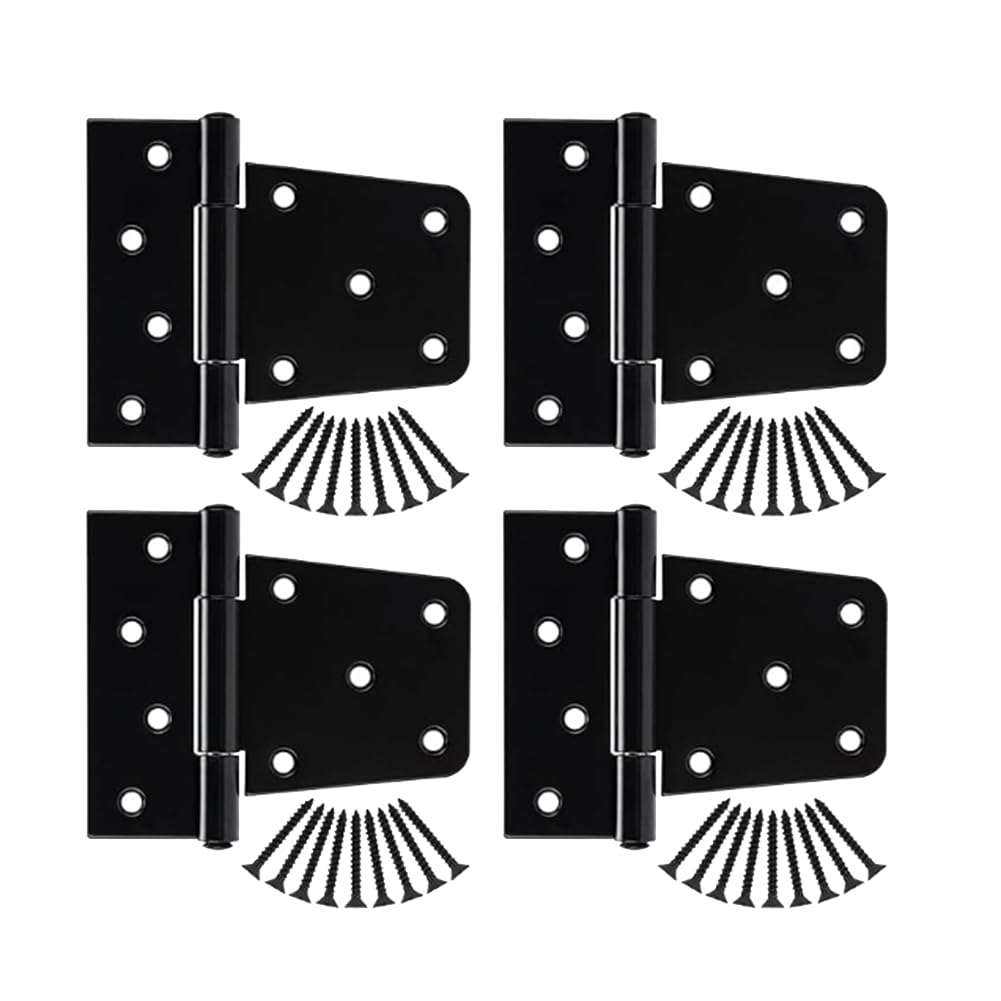 Tuidzljd 4pack 3.5 Inch Heavy Duty Gate Hinge 3.5 Inch Hinges for Wood Shed, Barn Door