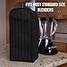 Black Solid Color Quilted Blender Appliance Cover