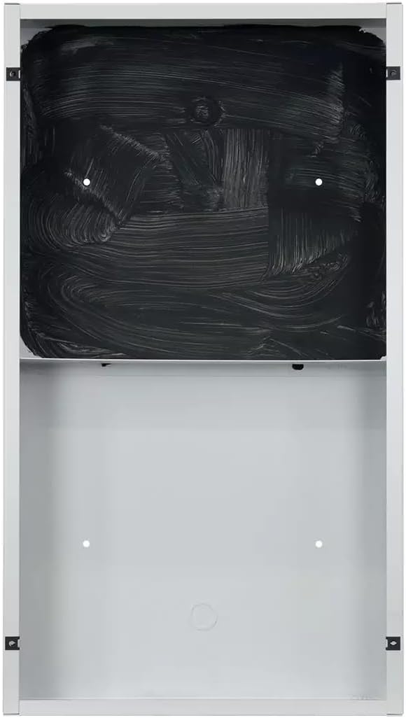 Lowell PC712 Surface Mount Enclosure for Clock-Speaker Center, White; for 8-in. Speaker and 12 in. Analog Clock; Steel Divider Down Center Creates Separate Sections; Welded 20-Gauge Steel