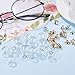PH PandaHall 50 pcs 12mm Mini Empty Clear Glass Globe Bottles Wish Ball Bottles DIY Pendant Charms with Platinum & Golden Brass Bails Cap for Earring Pendant Necklaces DIY Jewelry Making
