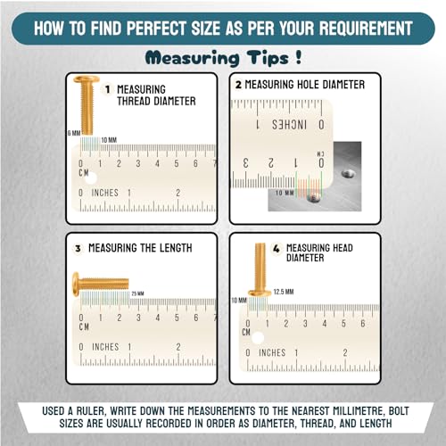 Image of Rely⇒VP INDUSTRIES (Pcs-15) M8 X 16 mm JCB Allen Head Furniture Screw Fastener Bolts | Furniture Bolt Crib Bunk Bed Furniture Cot, Barrel Bolt | Allen JCB Screw High Tensile Alloy Steel 10.9 Grad