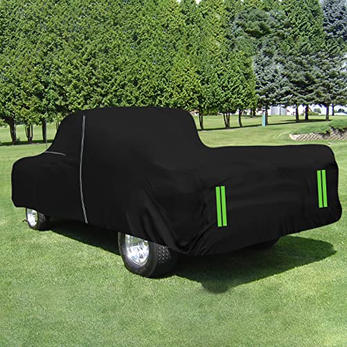 Image of Waterproof Car Cover Replace for Ford F100 F250 1961-1972, F100 F150 F250 1973-1991 2 Door Regular /Standard Cab Long Bed 8ft, All Weather Classic Truck Cover for Snow Rain Prodection