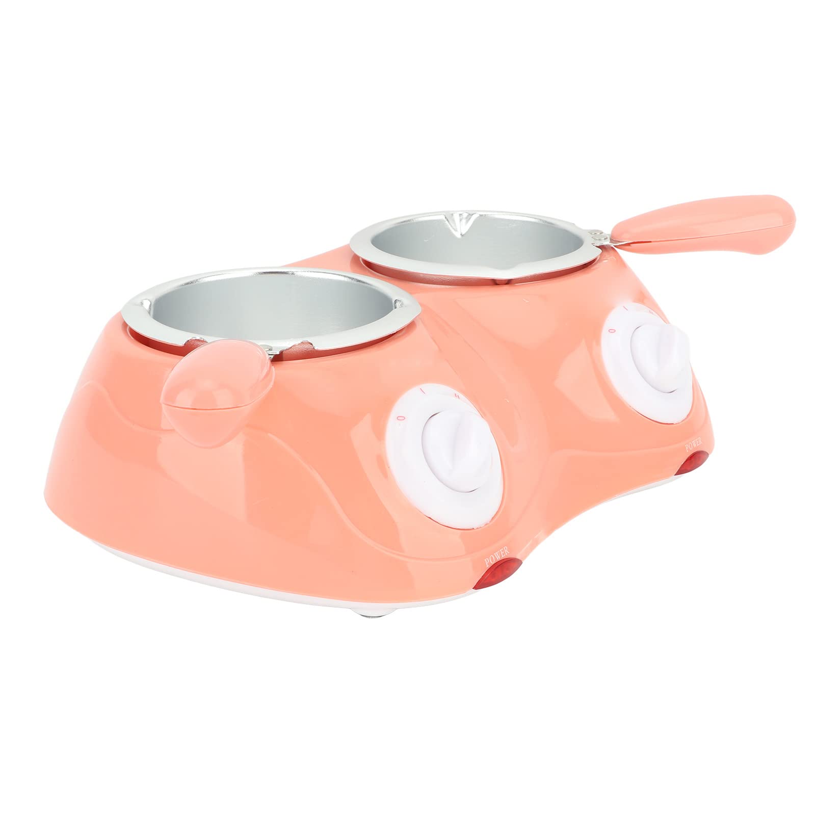 Eujgoov Electric Chocolate Fondue Melting Machine Chocolate Melting Pot Chocolate Pot with Double Pot Kitchen Tool (Roseate)
