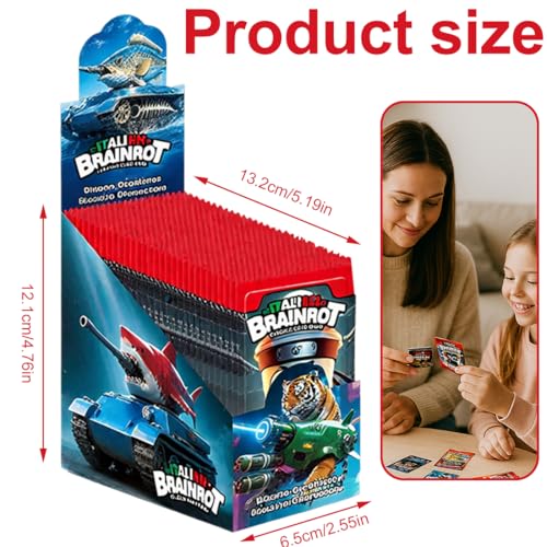 WBZOWRB Box mit 30 Beuteln Skifidol Italian Brainrot Mix Psychedelic – Sammelkartenspiel – Trading Card Game,Typ C
