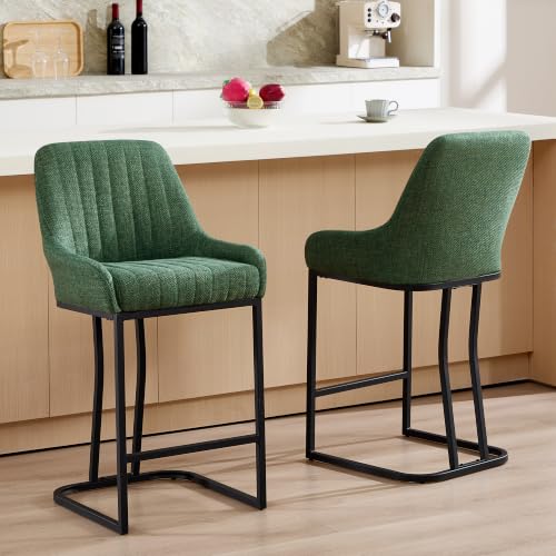 26" Counter Stools with Armrest & Back
