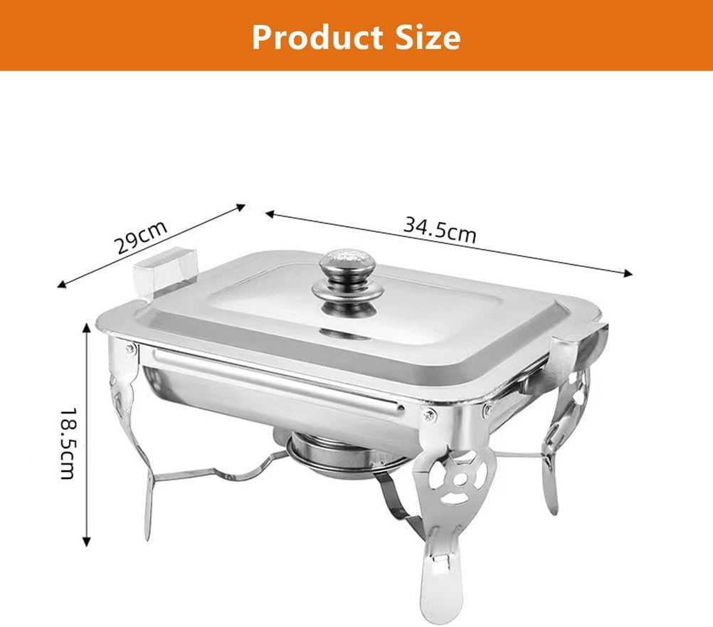 AIZYR Chafing Dishes for Buffet, Stainless Steel Buffet Server Food Warmer Chafers Buffet Warmer for Party, Events, Wedding