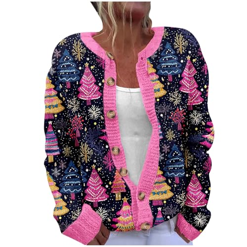 black of friday deals 2024 Ugly Christmas Sweater Women Button ...