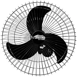 Ventilador de Parede Oscilante 60cm Preto Turbão 200W Bivolt...