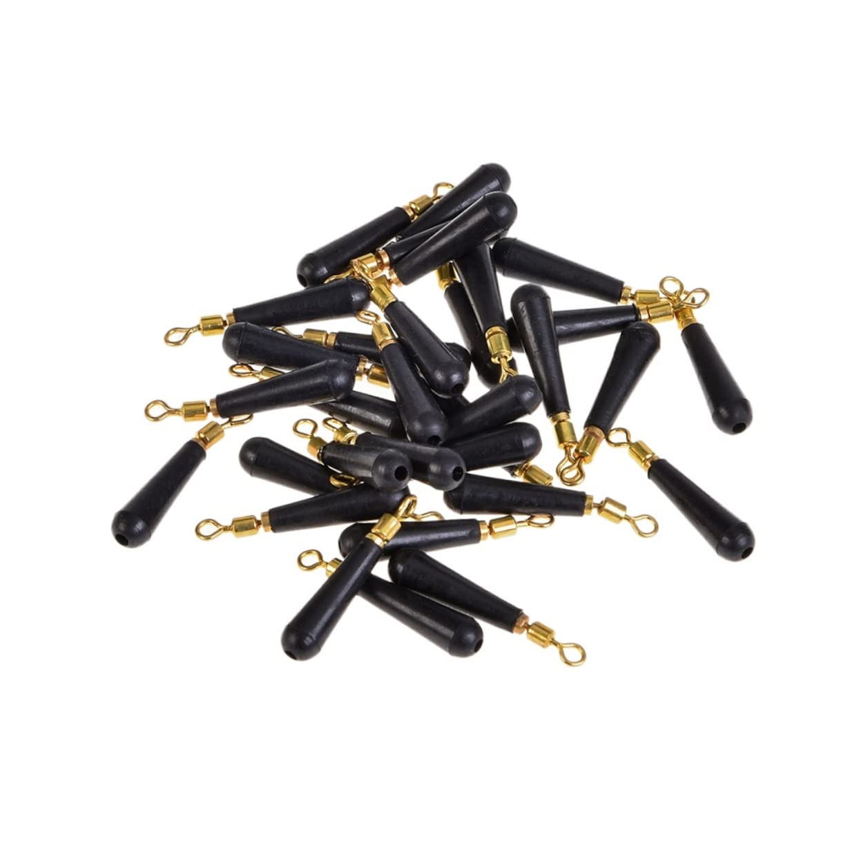 100pcs Medium Fishing Drift Float Connector Rotating Copper Head Fishing Tackle for Stream River Lake and Ocean Use Lightweight Easy to Carry Accessories