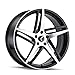 KRAZE KR195 20" Inch 5x115 4 Wheels Rims 20x8.5 +38mm Black MACHINED