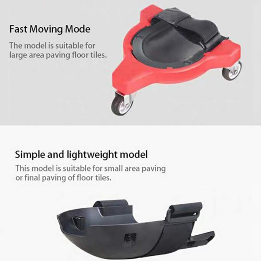 Ginocchiera Mobile,Ginocchiere Antinfortunistica,Multifunzionale con rotelle mobili, Flessibili, per Lavoro, Costruzioni, Cantiere