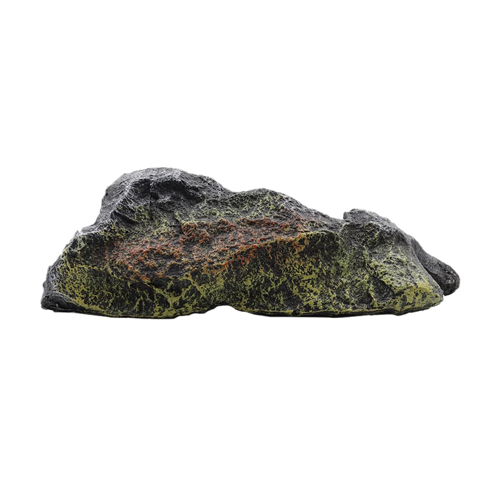 NUZAMAS Fish Tank Simulation Resin Rock Cave Hideouts Terrarium Habitat Decor Aquarium Resin Cave Ornaments for Lizards Snakes Crab Bearded Dragon Gecko - Image 2