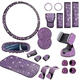 Strass étincelants : le support de téléphone de voiture incrusté et le dessous de verre scintillant ajoutent un affichage luxueux à votre tableau de bord créant une pièce intérieure remarquable reflétant votre style personnel