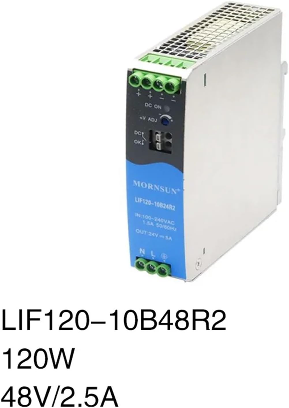 1Pcs AC/DC 120W DIN-Rail Power Supply LIF120-10BxxR2 Series | LIF120-10B48R2
