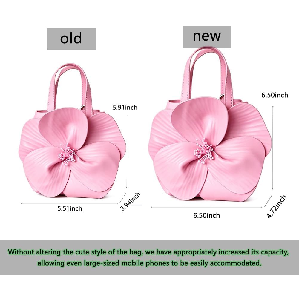 Mini bolso de noche de flores para mujer, bolso de mano de piel sintética con cadena, boda, fiesta, baile de graduación