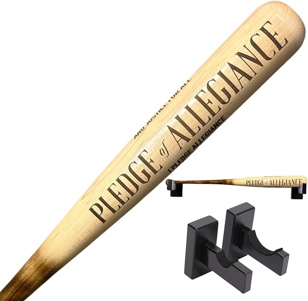 Pledge of Allegiance Engraved Baseball Bat