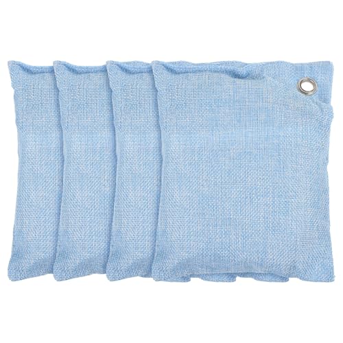 OFFIGAM 4個 竹炭消臭剤 家用脱臭バッグ 除湿機能付き 室内クローゼット靴箱用 空気清浄袋 ペット臭対策 爽やかで長持ち