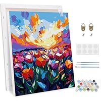 Kit Peinture Par Numéros Adulte Avec Cadre Tostog - 30x40 Cm, Toile Encadrée, Peintures Acryliques, Débutants