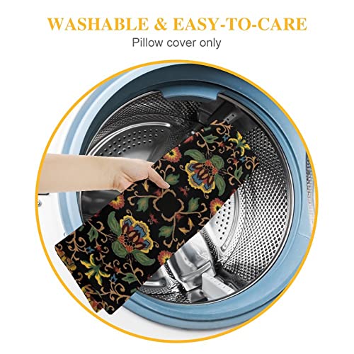 Rurals Vintage Antique Persian Carpet Print Decorative Pillow Covers Cozy Soft Throw Pillowcase Square Couch Cushion Cover For Home Decor Sofa Living Room Bed Car 18X18 Inch #TOP3