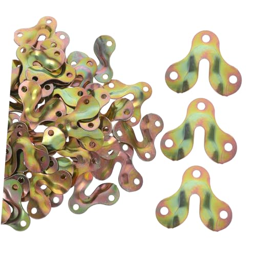 Image of 50pcs Metal Keyhole Hangers for Picture Frames Heavy Duty Wall Brackets for Mirrors Photos Secure Hanging Hardware Versatile Compact Design for Home Decor