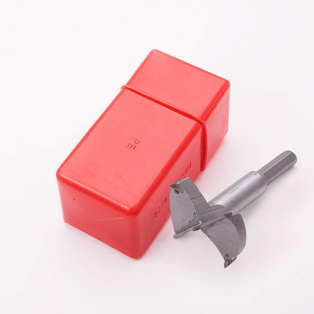 Bettomshin 1 pcs Forstner Drill Bits 50mm, Tungsten Carbide Wood Hole Saw Auger Opener, Woodworking Hinge Hole Drilling Boring Bit Cutter Gray