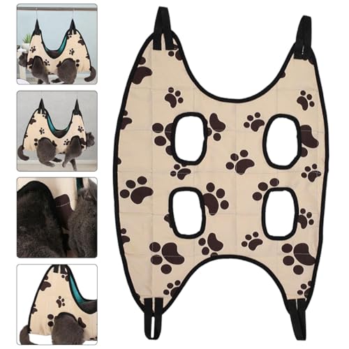 Hamaca para gatos resistente para cortar uñas con tela transpirable 8