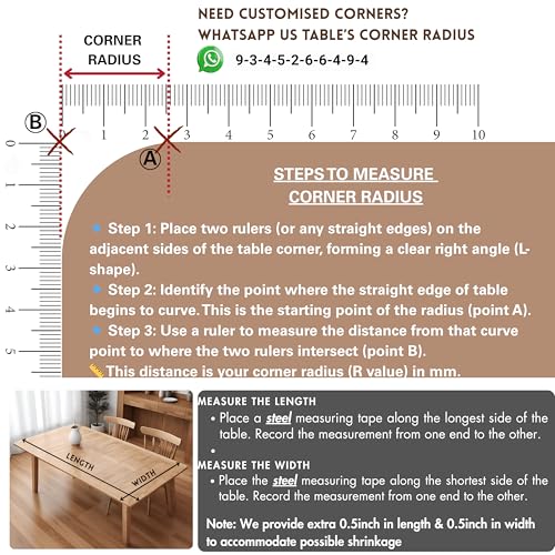 Image of MR.CLEAR Max Shield | India's 1st & Only Antibacterial Table Cover | (47 x 42 Inches, 2mm) | 4 & 6 Seater Waterproof PVC Cloth | Office & Home Dining Tables Top Thick & Water Proof Clear Protector