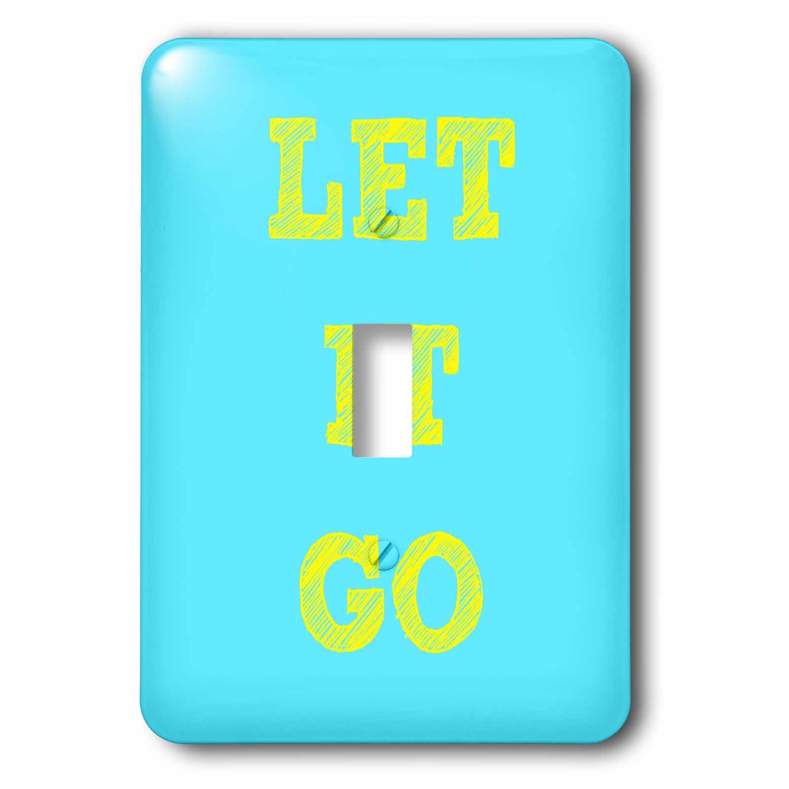 Interrupteur Let It Go jaune et bleu 3drose LSP 180147 1 pour interrupteur simple à bascule